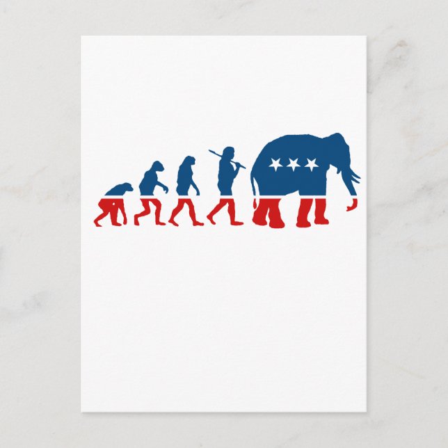 CARTE POSTALE ÉVOLUTION RÉPUBLICAINE (Devant)