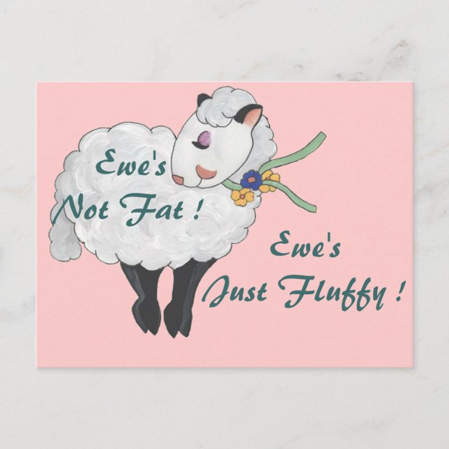 Carte Postale Ewe's Fluffy, Ewe's Fluffy ! (Devant)