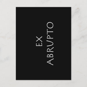 Carte Postale Ex abrupte