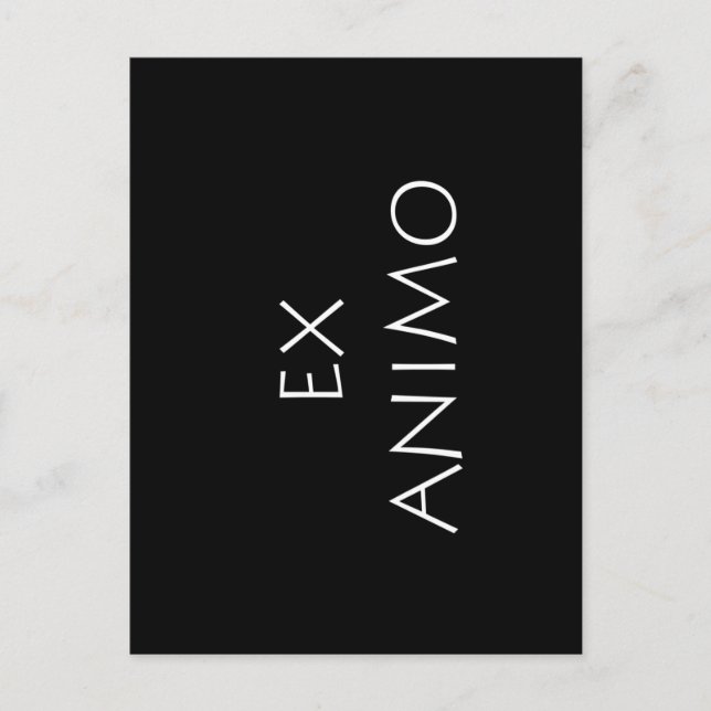 Carte Postale Ex animo (Devant)