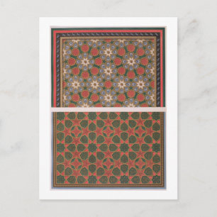 Carte Postale Examples of ceiling decorations, from 'Arab Art