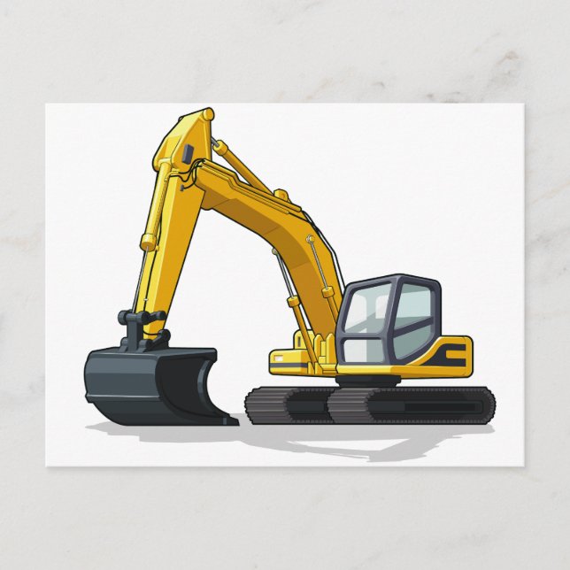 Carte Postale Excavateur (Devant)
