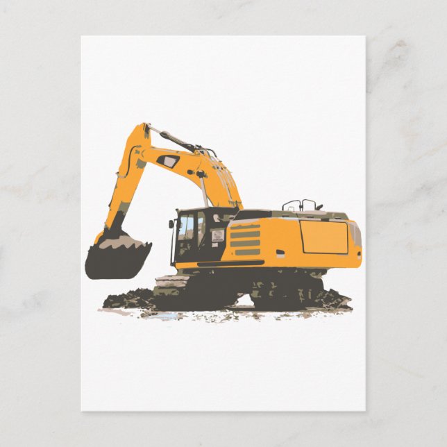 Carte Postale Excavateur de fond (Devant)