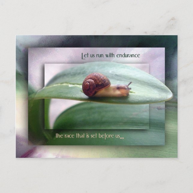 Carte Postale Exécuter avec endurance (Devant)