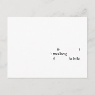 Carte Postale Exemple suivant sur Twitter Ajouter du texte