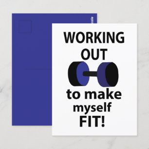 Carte Postale Exercice Poids de l'entraînement