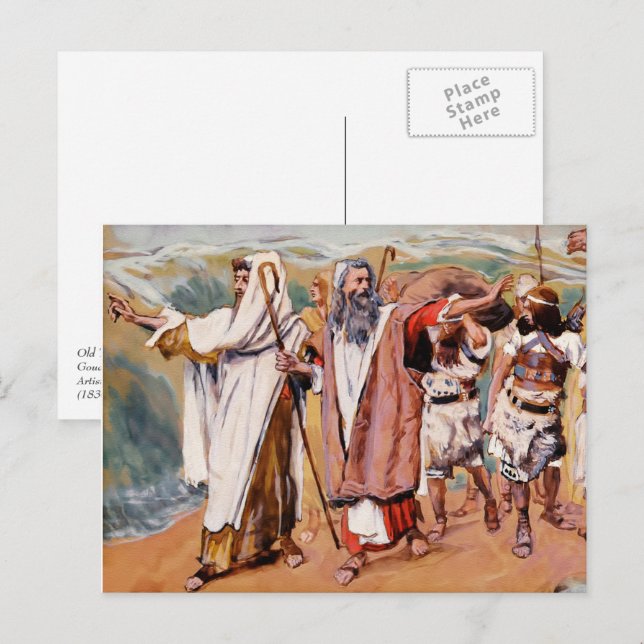 Carte Postale Exode d'Egypte. Pâque des Beaux Arts (Devant / Derrière)