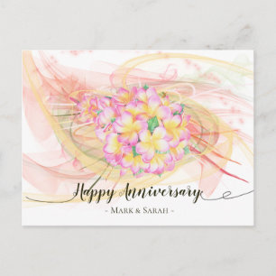 Carte Postale Exotic Plumeria Flower Abstract