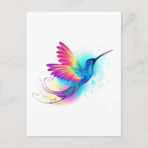 Carte Postale Exotic Rainbow Hummingbird