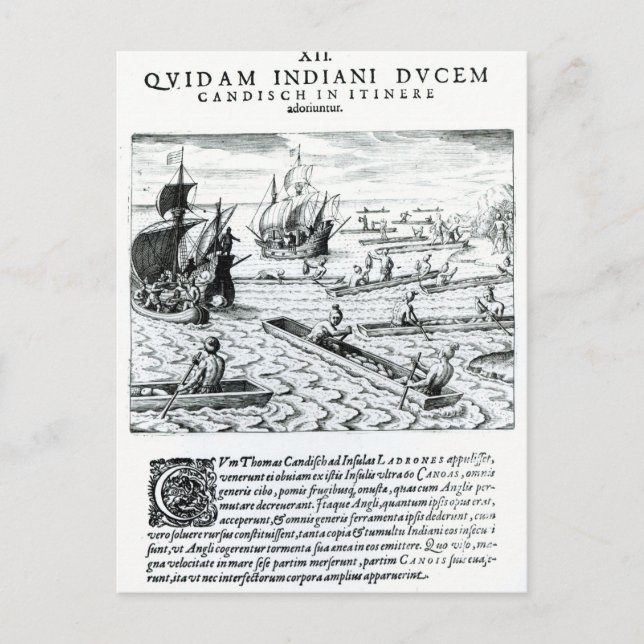 Carte Postale Expédition de Thomas Cavendish (Devant)