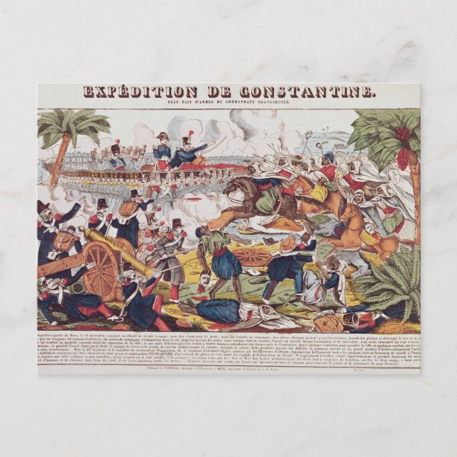 Carte Postale Expédition en Constantine (Devant)