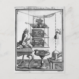 Carte Postale Expérimentation avec l'électricité