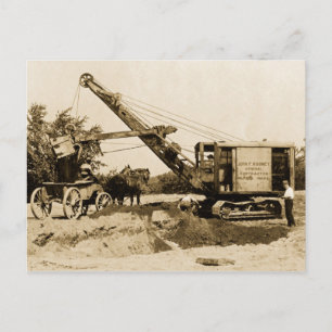 Carte Postale Exploitant de grue Nord-Ouest Chargement Cheval n