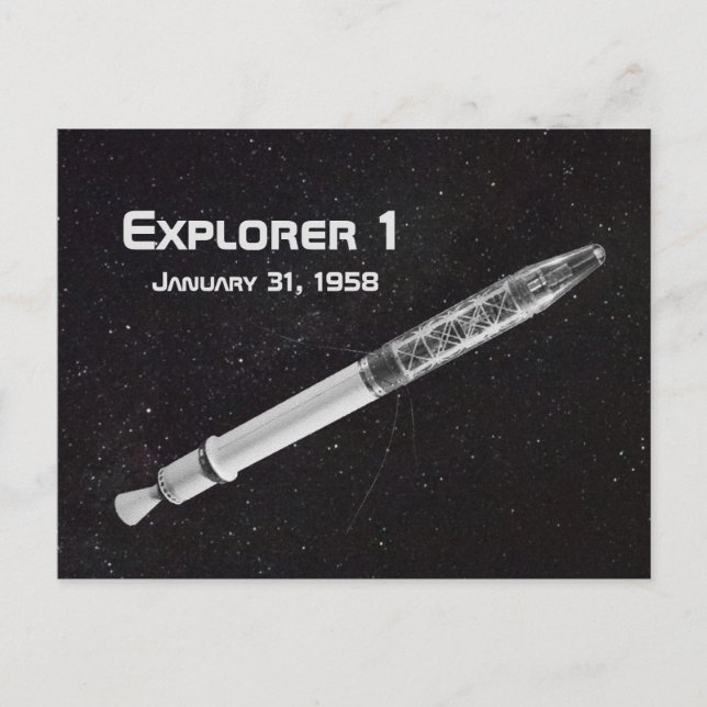 Carte Postale Explorateur 1 satellite (Devant)