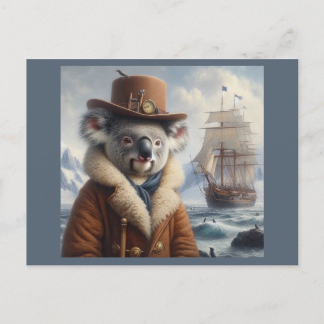 Carte Postale Explorateur arctique de Koala (Devant)
