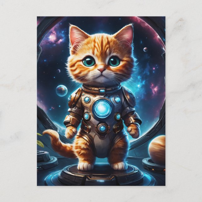Carte Postale Explorateur intergalactique : Ginger Astronaut Kit (Devant)
