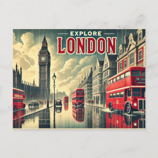 Carte Postale "Explore Londres"