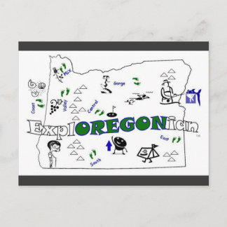 Carte Postale ExplOREGONian ajoutez votre ville ! Aimez-le :)
