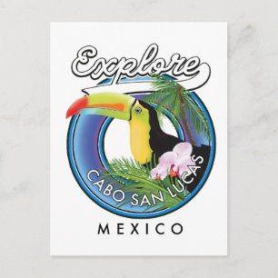 Carte Postale explorer cabo san lucas mexique patch de voyage