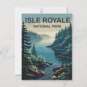 Carte Postale Explorez Isle Royale Le paradis éloigné du Michiga