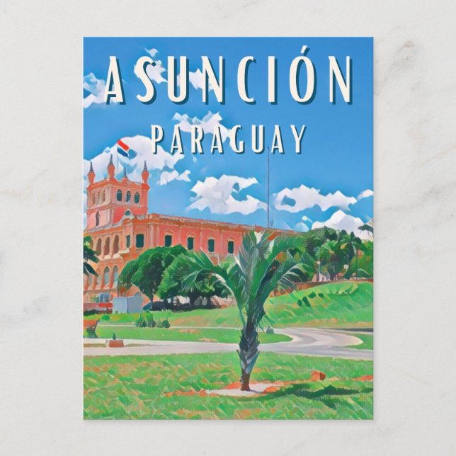 Carte Postale Explorez la capitale du Paraguay Asunción (Devant)