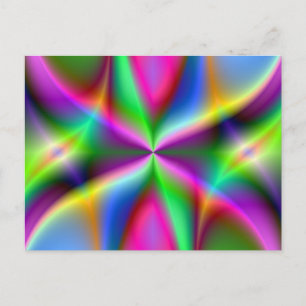 Carte Postale Explosion de couleur Arc-en-ciel Cadeaux d'art fra