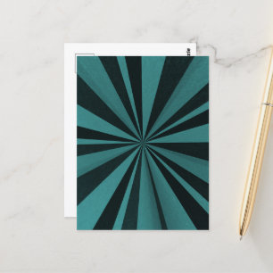 Carte Postale Explosion de couleur - Turquoise