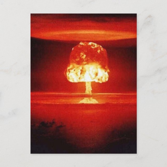 Carte Postale explosion nucléaire (Devant)
