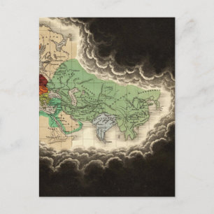 Carte Postale Exposer l'Empire de Kublai Khan 1294 après J.-C.