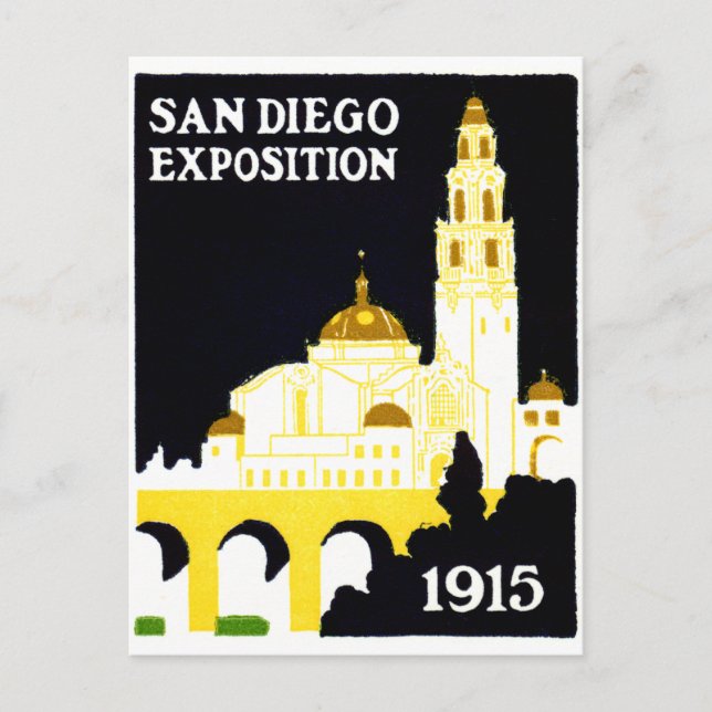 Carte Postale Exposition de San Diego en 1915 (Devant)