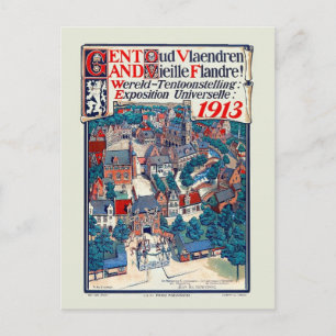 Carte Postale Exposition universelle de Gand 1913 Vieille Flandr