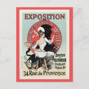 Carte Postale Exposition vintage Art nouveau
