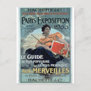 Carte Postale Exposition vintage Paris 1900