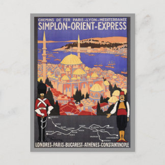 Carte Postale Express du Simplon à Constantinople