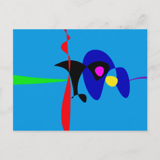 Carte Postale Expressionnisme Abstrait Art numérique simple