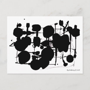 Carte Postale Expressionniste Abstrait