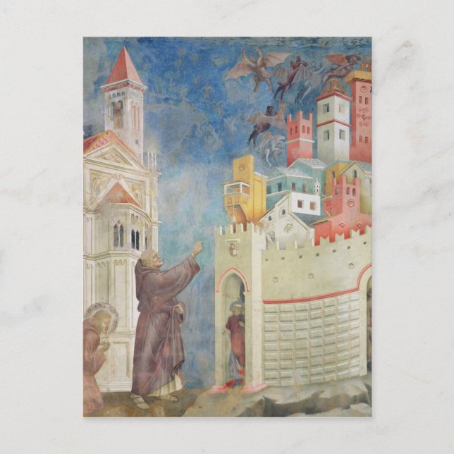 Carte Postale Expulsion des diables d'Arezzo, 1297-99 (Devant)