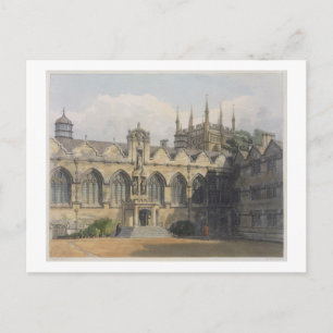 Carte Postale Extérieur de Oriel College, illustration du '