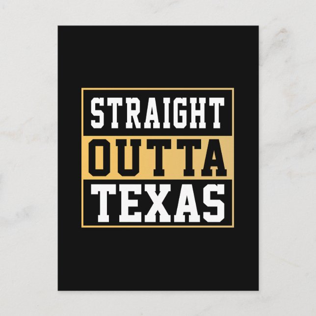 Carte Postale Extérieur droit Texas Gold et White (Devant)