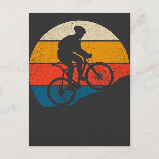 Carte Postale Extérieur VTT Tour vélo (Devant)