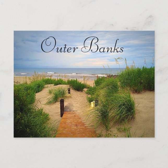 Carte postale externe de dunes de banques (Devant)
