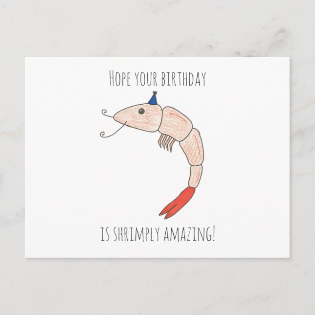 Carte postale Extraordinaire Shrimply (Devant)