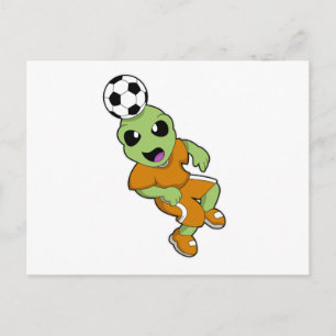 Carte Postale Extraterrestre au sport de football