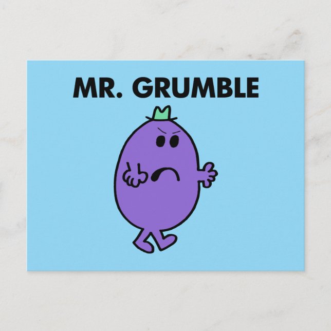 Carte Postale Extrêmement Malheureux M. Grumble (Devant)