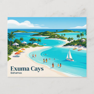 Carte Postale Exuma Cays Bahamas