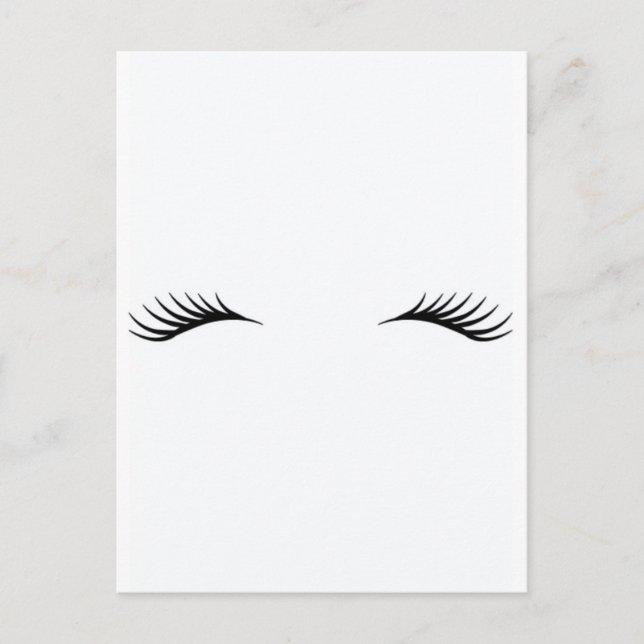 Carte Postale Eyelashes (Devant)
