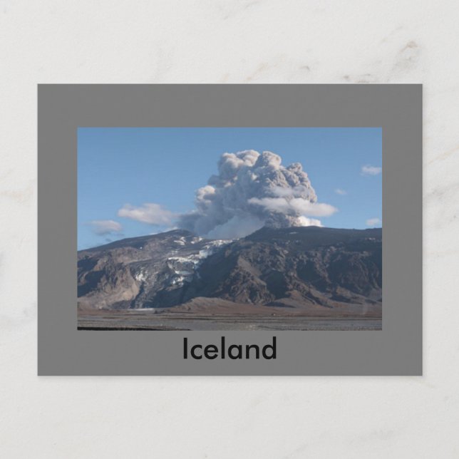 Carte Postale Eyjafjallajökull éruption, Islande (Devant)