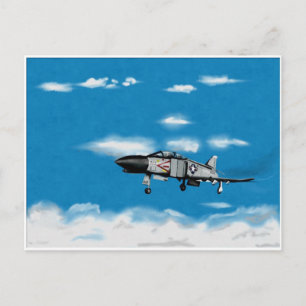 Carte Postale F4 Phantom Navy Jet Fighter