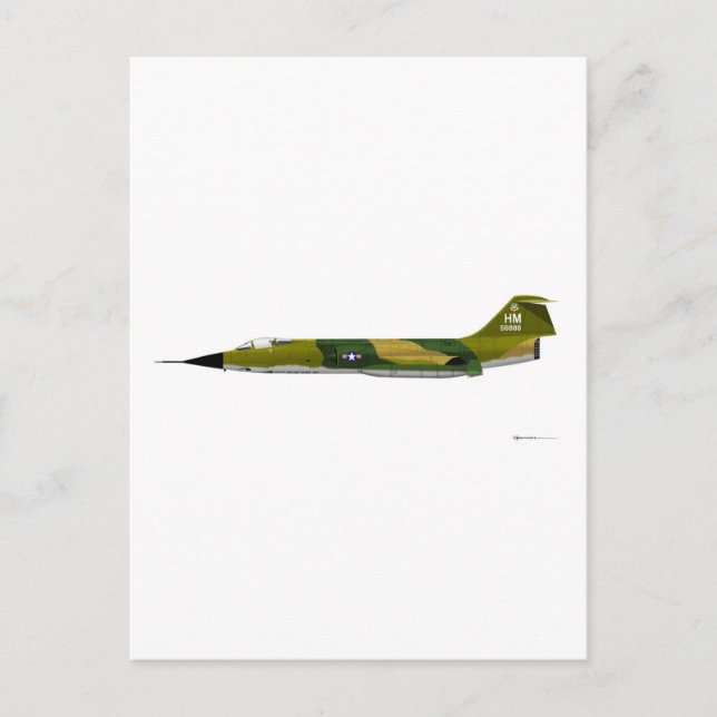 Carte Postale F-104 Lockheed Starfighter (Devant)