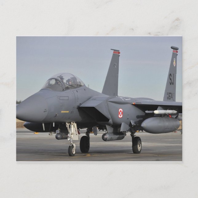 Carte Postale F-15E Aigle de grève (Devant)